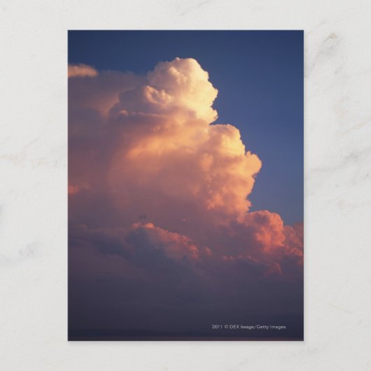 Wolken boven zee bij zonsondergang briefkaart (Voorkant)