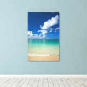 Wolken boven Zee Canvas Afdruk (Insitu (Houten vloer))