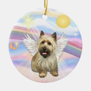 Wolken - Caïro Terrier (zwart masker) Keramisch Ornament