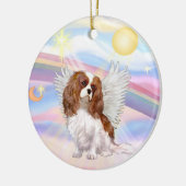 Wolken - Cavalier King Charles (blenheim) Keramisch Ornament (Links)