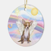Wolken - Chihuahua (lichtrood) Keramisch Ornament (Links)