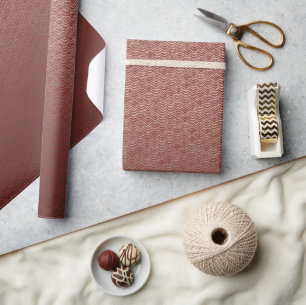 Wolken Cranberry Ombre Cadeaupapier