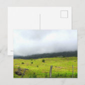 Wolken die afnemen op Briefkaart van grasland (Voorkant / Achterkant)