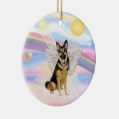 Wolken - Duitse Herder (#6) Keramisch Ornament (Rechts)
