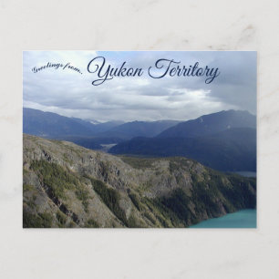 Wolken en bergen in Yukon Territory Canada Briefkaart