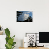 Wolken en Bomen Poster (Thuiskantoor)