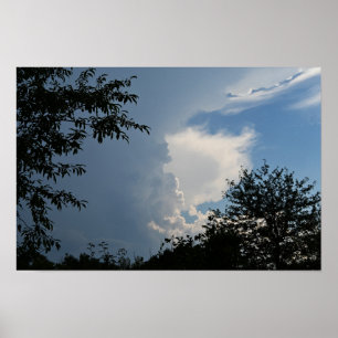 Wolken en Bomen Poster