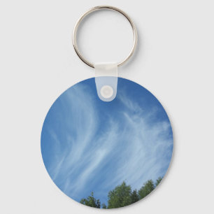 Wolken en bomen sleutelhanger