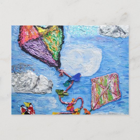 wolken en dromen van vliegers briefkaart (Voorkant)