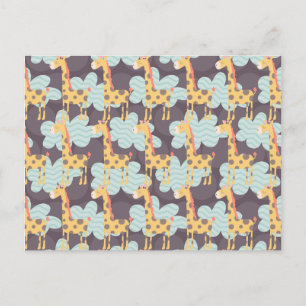 Wolken en Giraffes Briefkaart