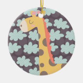 Wolken en Giraffes Keramisch Ornament (Voorkant)