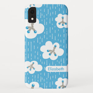 Wolken en methaanmoleculen (blauwe geek) iPhone XR hoesje