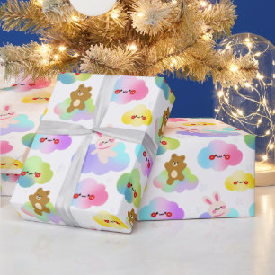Wolken en Mooie Dieren Cadeaupapier