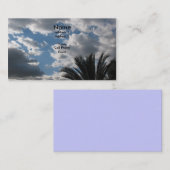 wolken en palmbomen visitekaartje (Voorkant / Achterkant)