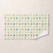 Wolken en paraplu's Cute Modern Pattern Bad Handdoek (Handdoek)