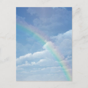 Wolken en regenboog briefkaart