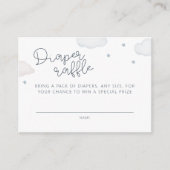 Wolken en Sterren Luier Raffle Enclosure Kaart (Voorkant)