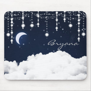 Wolken en sterren Twinkle Light Celestial Muismat