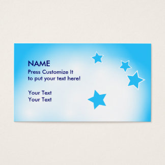 Wolken en sterren visitekaartjes
