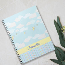 Wolken en vlinders pastel gepersonaliseerd