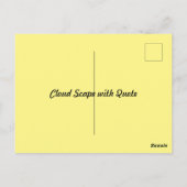 Wolken en zon briefkaart (Achterkant)