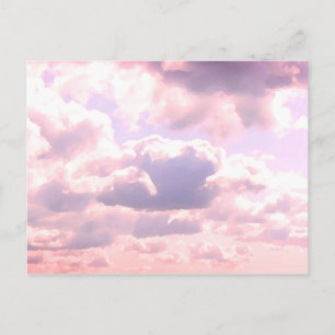 Wolken en zonnebanken briefkaart