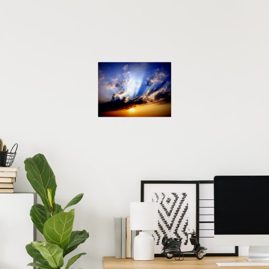Wolken en Zonneuwen Poster (Thuiskantoor)