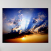 Wolken en Zonneuwen Poster (Voorkant)