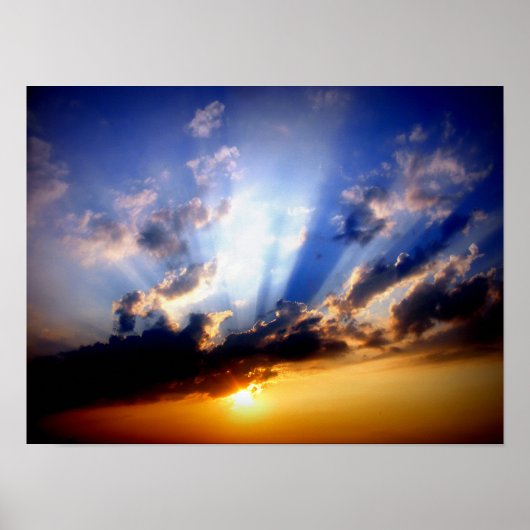 Wolken en Zonneuwen Poster (Voorkant)