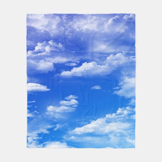 Wolken Fleece Deken (Voorkant)