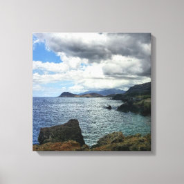 Wolken Foto aan Canvas met Oceaanlandschap Afdruk