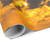 Wolken, hemel & gele zonsondergang cadeaupapier (Rol Hoek)