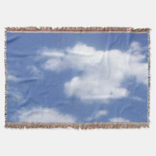 wolken in blauwe lucht deken