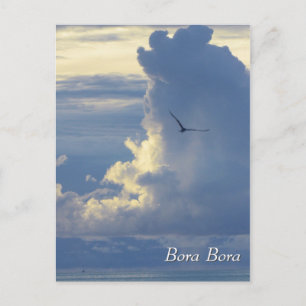 Wolken in Bora Bora Briefkaart