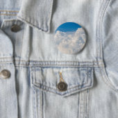 Wolken in de hemel ronde button 5,7 cm (In situ)