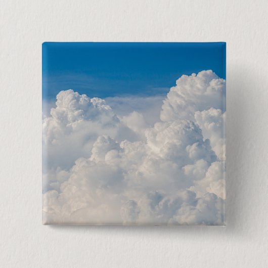 Wolken in de hemel vierkante button 5,1 cm (Voorkant)