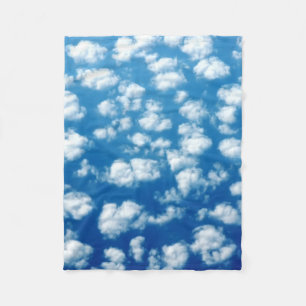 Wolken in de lucht patroon fleece deken