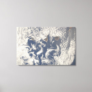 Wolken in het gebied van de Canarische Eilanden Canvas Afdruk