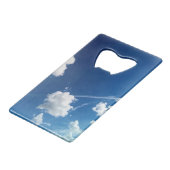 Wolken in het licht kredietkaart flessenopener (Achterkant Gekanteld)