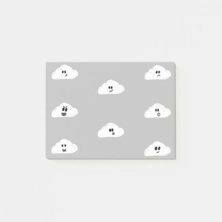 wolken met grijze gezichten (2) post-it® notes
