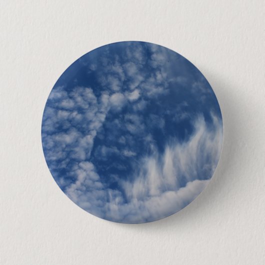 Wolken met tanden ronde button 5,7 cm (Voorkant)