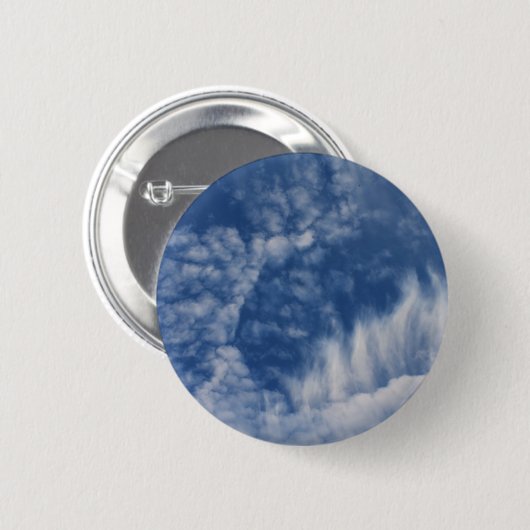 Wolken met tanden ronde button 5,7 cm (Voorkant /achterkant)