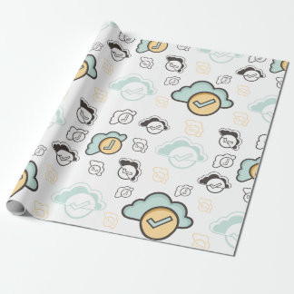 Wolken naadloos patroon cadeaupapier