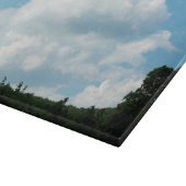 Wolken ontmoeten bomen snijplank (Hoek)