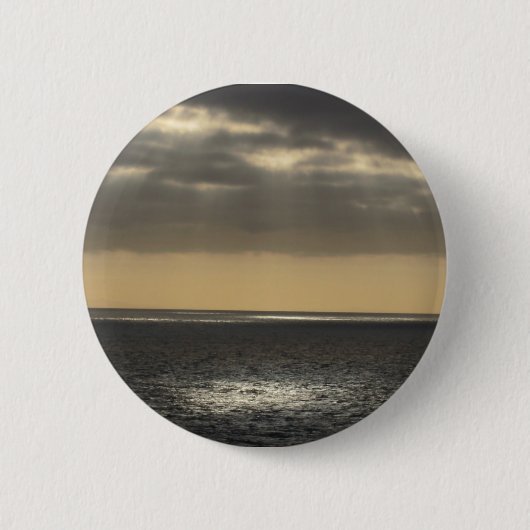 Wolken op Zee Ronde Button 5,7 Cm (Voorkant)
