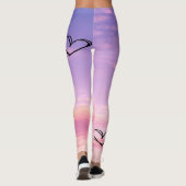 Wolken op zonsondergang leggings (Achterkant)