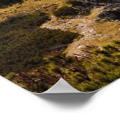 Wolken over bergen poster (Hoek)