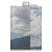 Wolken over de Rocky Mountains Heupfles (Achterkant)