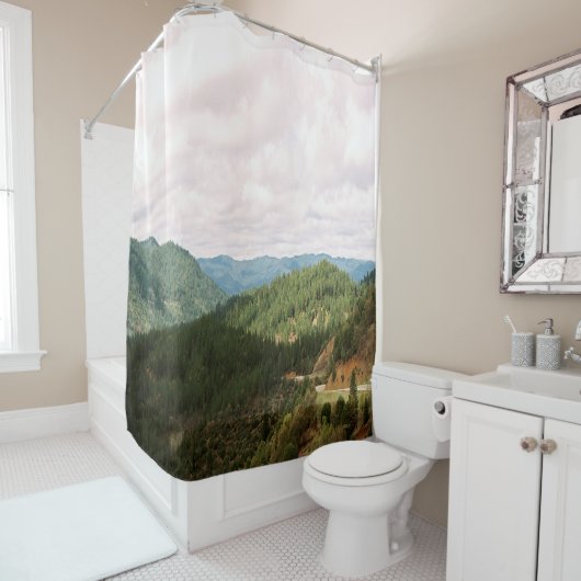 Wolken over de vallei..... douchegordijn (In situ)