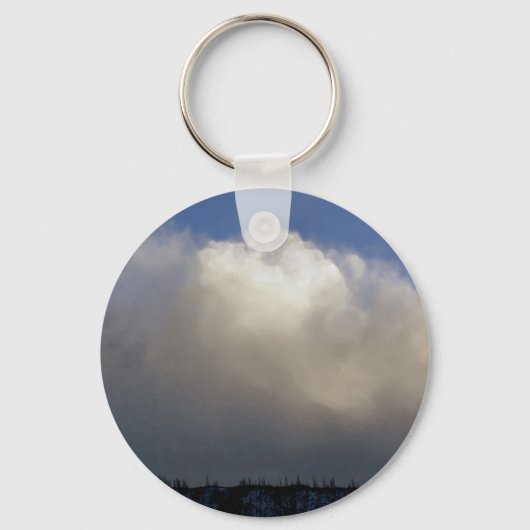 Wolken over het station sleutelhanger (Voorkant)